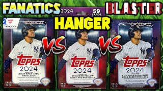 FANATICS vs HANGER vs BLASTER Boxes 2024 Topps Series 2 Retail Review [upl. by Mehalek]