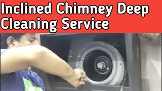 Kitchen Chimney Cleaning at Home  Inclined Chimney service  Kaff kitchen chimney full service [upl. by Mena]