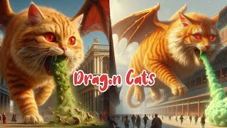 Dragon cats 😱😱 ginger cats 😱 Solder cats 😱 Funny cats 😱🙏 Cats funny video cats youtube trending [upl. by Weiman]