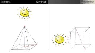 Stereometria  KĄTY w bryłach [upl. by Marchal]