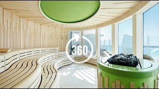 AIDAprima Rundgang in 360 Grad Organic Spa  Wellness und Beauty auf AIDA Kreuzfahrt [upl. by Urba]