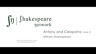 William Shakespeare Antony and Cleopatra BBC R3 2002 [upl. by Maxma699]