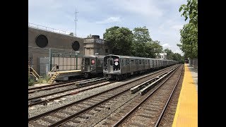 NYC Subway HD 60fps R160AR160B Q Trains amp R68R68A B Trains w R179  Avenue H 62917 [upl. by Etterual541]