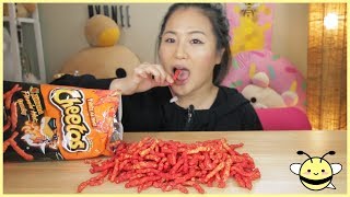 ASMR XXTRA HOT CHEETOS  Eating Sounds [upl. by Navoj]