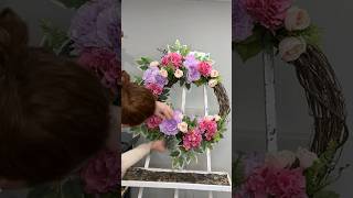 Spring peony wreaths with 3 different color palettes Which is your favorite springwreath wreaths [upl. by Ahsenauj]