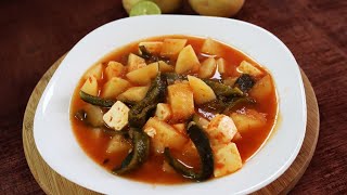 Como hacer sopa de papa con queso y chiles poblanos que sin duda queda delicioso 😱🥔🧀 [upl. by Elnore]