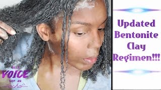 EASY BENTONITE CLAY TREATMENT FOR NATURAL HAIR [upl. by Mairym832]