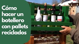 Cómo hacer un botellero con palets reciclados [upl. by Luella]