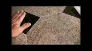 INSTALLING TILE ON KITCHEN COUNTER [upl. by Woodring]