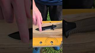 Damn Serrations survival knife bushcraft edc blade newyoutuber camping cheap tools shorts [upl. by Razid906]