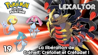 POKEMON PLATINE  19  La libération de Créhelf Créfollet et Créfadet [upl. by Colene140]