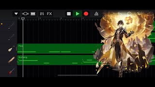 Rex Incognito  Zhongli theme cover on Garage Band  Genshin Impact [upl. by Bernard]