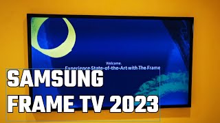 Unboxing and installling Samsung 32quot The Frame QLED TV with Art Mode LS03C 2023 [upl. by Ellebanna]