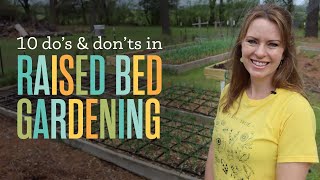 Beginner Gardening Raised Bed Dos amp Donts [upl. by Llerahs]