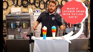 Layered Frozen Drinks on the Taylor 342 Margarita Daiquiri Slushie Frozen Lemonade Machines [upl. by Chevy]