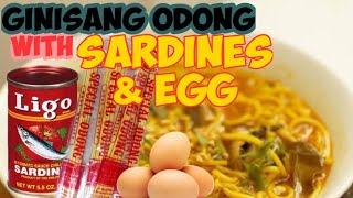 GINISANG ODONG WITH SARDINES amp EGG [upl. by Anitsua65]