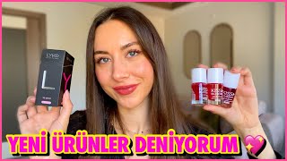 YENİ ÜRÜNLER DENİYORUM 💖  RIVAL DE LOOP GLITTER EYELINER PROCSIN TİNTLER LYKD LIP BOX [upl. by Harol]