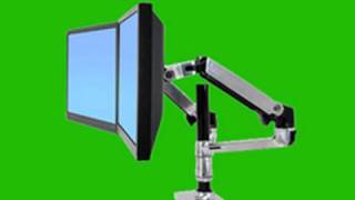 Ergotron LX Dual LCD Arm Stacking Review [upl. by Cheffetz]