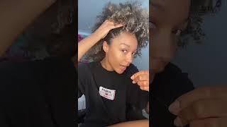 Curly Mohawk tutorial curlyhair curlyhair curlyhairtutorial [upl. by Elleinad432]