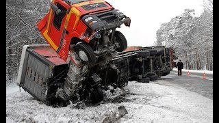 Truck Crash Compilation 2014 NEW [upl. by Boudreaux]