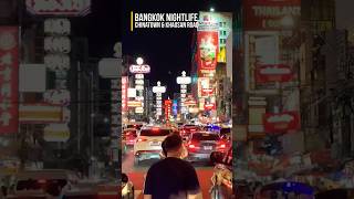 Bangkok Exploring the Vibrant Nightlife of Chinatown amp Khaosan Road travel thailand nightlife [upl. by Tiphane]