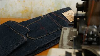 MadetoMeasure Selvedge Denim Jeans  Headges f BRUCE F Jeans  RAW video [upl. by Treulich]