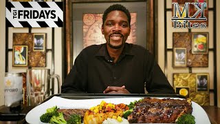 TGI Fridays Mukbang  Sirloin Steak  Dragon Glaze Salmon  Whiskey Baby Back Ribs  OKLAHOMA FOOD [upl. by Geno]