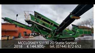 MCCLOSKEY S1130 2D Statie Sortare [upl. by Dragde]