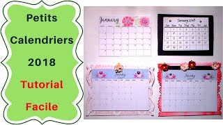 Comment faire un Mini Calendrier  Tutoriel facile [upl. by Mayfield]