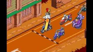 Biker Mice From Mars  SNES  Super Hard  Main Race  Throttle  Parte 4 [upl. by Oicram]