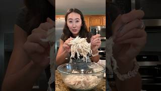 It’s this easy to make shredded chicken 🍗 shreddedchicken ed [upl. by Ilonka402]