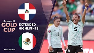 Dominican Republic vs Mexico Extended Highlights  CONCACAF W Gold Cup I CBS Sports [upl. by Hteik510]