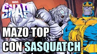 Mazo TOP con SASQUATCH ft Thanos  MARVEL SNAP [upl. by Lutero]