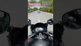 Pulsar 220F Top Speed Test  Bajaj Pulsar 220F Top Speed Test [upl. by Alejoa]