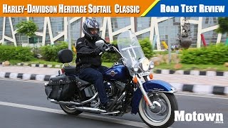 HarleyDavidson Heritage Softail Classic  Road Test Review  Motown India [upl. by Alahs]