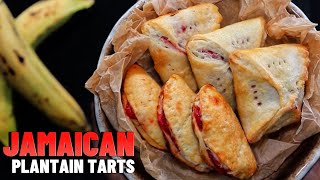 HOW TO MAKE JAMAICAN PLANTAIN TARTS DESSERT  Hawt Chef [upl. by Annoled252]