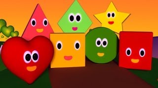 The Shapes Song  Nursery Rhymes  Nursery Rhymes With Lyrics [upl. by Dnalyr]