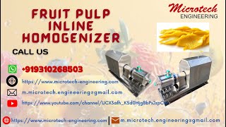 fruit pulp inline Homojenizer fruit juice Homojenizer juice homogenizer homogenizer machine [upl. by Jeremias522]