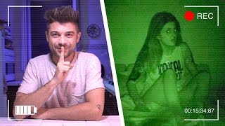 SCHERZO ALLE 3 DI NOTTE ALLA MIA RAGAZZA HAUNTED HOUSE HORROR PRANK [upl. by Erbas]