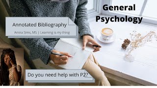 Annotated Bibliography [upl. by Hezekiah]