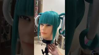 THE HATSUNE MIKU WIG miraimiku2023 vocaloid hatsunemiku cosplay wigs cosplaycostume [upl. by Godden]