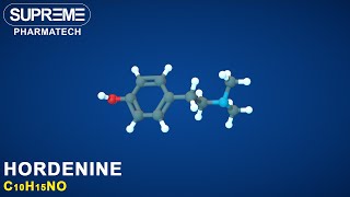 Hordenine  C10H15NO  3D molecule [upl. by Nehpets]