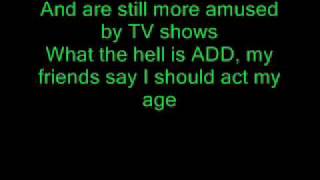 Blink 182 Whats my age again lyrics [upl. by Fritzie]