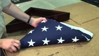 How to Fold a Flag for Putting it into a Memorial Case [upl. by Donelle]