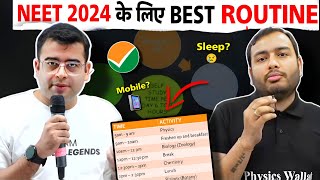 BEST Time Table for NEET 2024 ASPIRANT 💯  Best Guidance For NEET ASPIRANTS ✅ yakeen 20 rs4400 [upl. by Smallman]