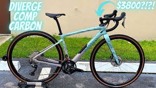 2021 SPECIALIZED DIVERGE COMP CARBON ICE BLUECLAY GRAVEL BIKE FUTURE SHOCK 20 TUBELESS [upl. by Weyermann398]