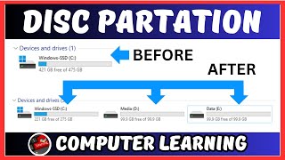 How to Create Disk Partition in Window 11  Disk Partition Kaise Banaye [upl. by Rozek875]