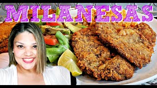 How To Make Crunchy Milanesa  Breaded Thin Beef Cutlets Recipe  4K Cooking Videos [upl. by Emery324]