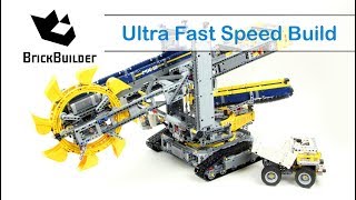 LEGO TECHNIC 42055 Bucket Wheel Excavator  Ultra Fast Speed Build for Collecrors [upl. by Enitsirc]