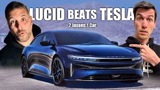 Lucid Sapphire Smashes Tesla Plaids Acceleration  2 Jasons 1 Car [upl. by Freed]